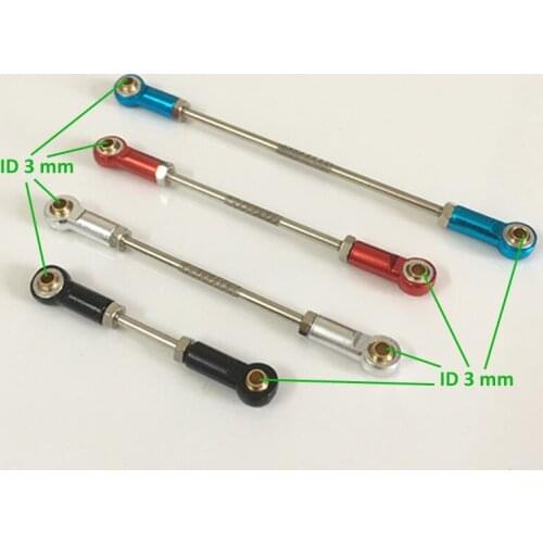 1pcs M3RC Ball Head Pull Rod Assembly Ball Head Connecting Rod Assembly Ball Head Connecting Rod Assembly Rod Head 10mm Adjusted