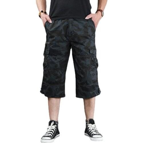 Men Shorts Streetwear Cropped Trousers Summer Clothing Casual Short Cargo Pants Sport Men Shorts with Pocket New Fashion