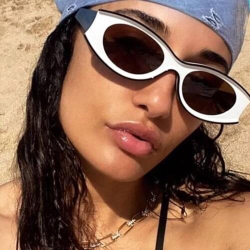 HKNA Cat Eye Sunglasses Women Vintage Small Frame Sunglasses Men Luxury Brand Cateye Sunglasses Shades for Women Gafas De Sol