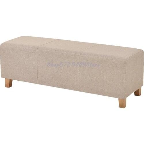 Solid Wood Storage Sofa Stool Clothing Store Fitting Room Shoes Storage Bench Simple Cloth Bed End Storage Stool