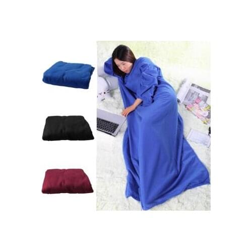 2019 The most fashionable dinner family winter warm wool blanket robe shawl with sleeves Adult Winter Hooded TV Blankets