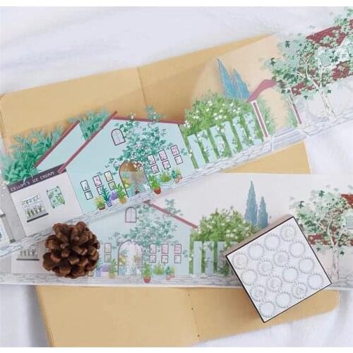 Vintage Shanghai Road Washi Tape for Card Making Bullet Journal DIY Scrapbooking Decorative Sticker