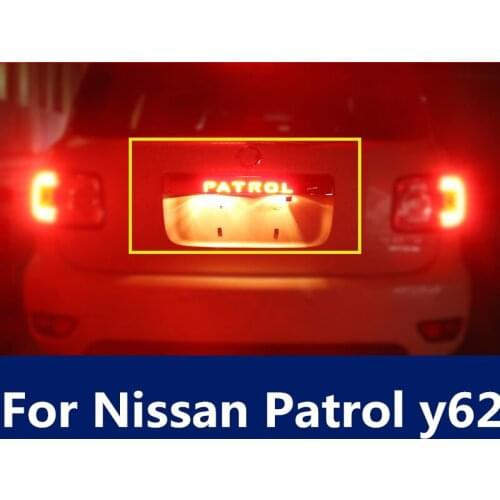 Tail brake light Modified light bar LED brake light Defense Rear-end chase tail Tail door brake light For Nissan Patrol y62
