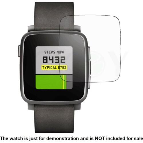 6x Clear LCD Screen Protector Guard Cover Shield Anti-Scratch Film Skin for Pebble Time Steel Accessories