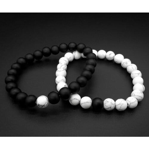 Handmade 8mm Stone Couple Bracelet Buda Bracelets For Women Pulseira Masculina Men Jewelry Feminina Lover Bileklik Pulseras