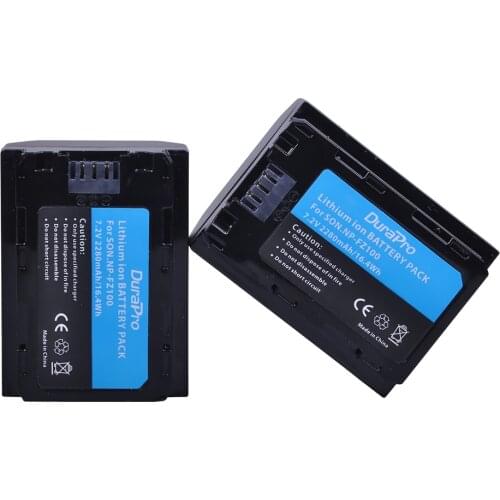 2PC 2280mAH NP-FZ100 NP FZ100 Battery for Sony NP-FZ100, BC-QZ1 Alpha 9, A7RIII, ILCE-7RM3, a9, Sony A9R Sony Alpha 9 s Camera