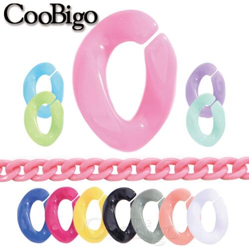 Plastic Acrylic Chain Links Loose Beads for DIY Belt Masks Glasses Chain Bag Strap Earring Bracelet Necklace Jewelry Accessories