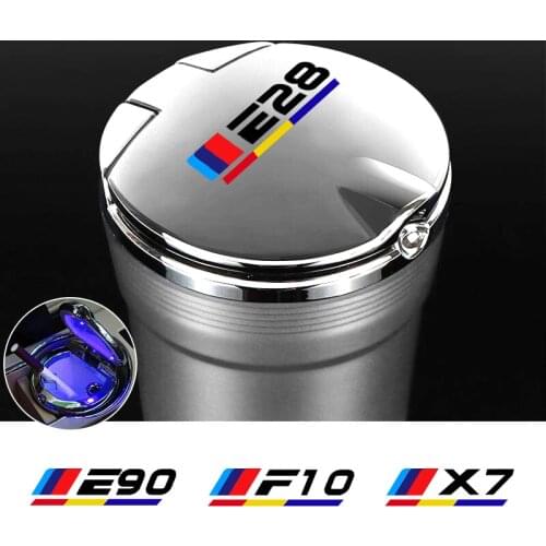 Car LED ashtray cigarette trash can For BMW E36 E39 E46 E60 E61 E64 E70 E87 E90 E83 F10 F20 F21 F30 E80 M3 M5 X1 X2 X3 X5 X6 X7