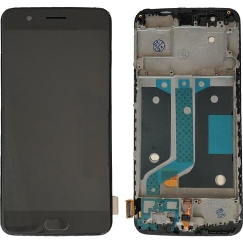 100% Tested Oneplus 5 LCD Display Screen Touch Panel Complete Assembly Oneplus 5 A5000 Five LCD Digitizer Display+ Frame