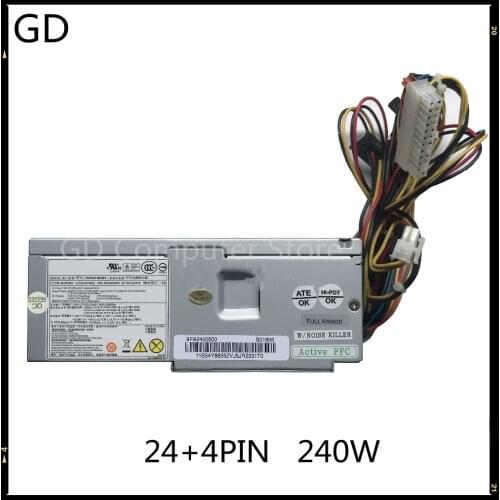 GD For Lenovo M70e M71e M72e M75e M77 M80 M91 M91p 240W Power Supply 24+4PIN 54Y8826 54Y8824 54Y8819 100% Tested Fast Ship