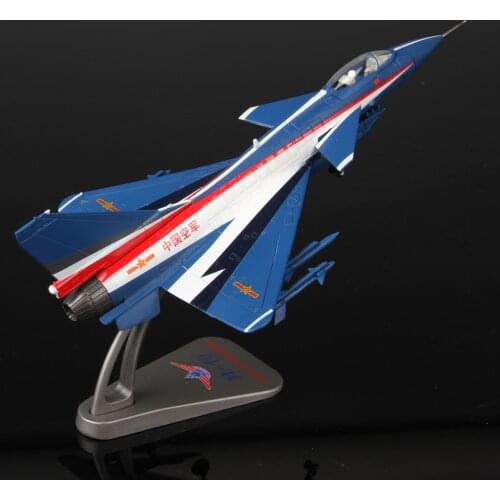 1:72 Diecast J-10 Fighter, Metal Static Aviation Model Airplane Aircraft Plane Playset, Boys Kids Adults Birthday Xmas Gift