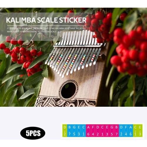 Kalimba Scale Sticker Musical Enjoyable Instrument Supplies Thumb Finger Piano Note Stickers for Beginner Learner