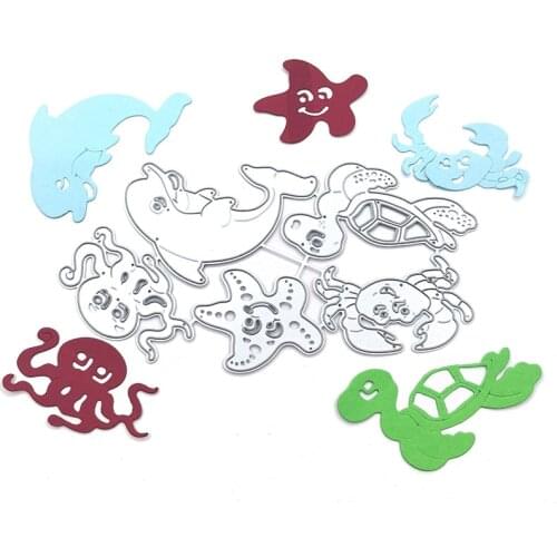 Julyarts Animals of The Sea Metal Cutting Dies New 2021 Craft Paper For DIY Scrapbooking Decorative Embossing Handcraft Die Cut