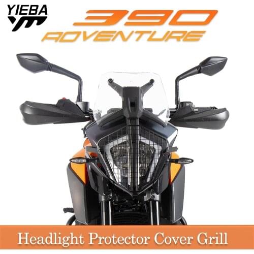 Motorcycle Headlight Grille Protector Cover Fit For 390 Adventure 2019 2020 2021 Head light Guard Front lamp Grill Protection