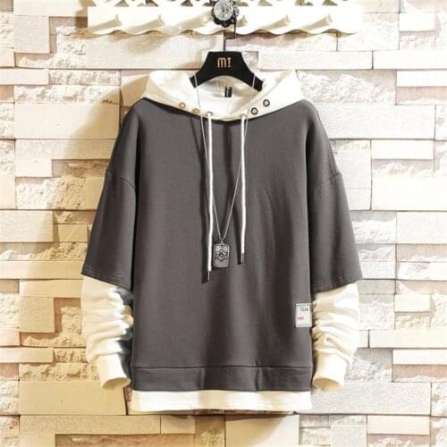 Spring Autumn Casual Hooded Loose Hoodie Sweatshirt MenS Hip Hop High Streetwear Clothes Mens long sleeves