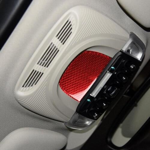 Carbon Fiber Reading Light Panel Trim High Temperature Resistance Red Reading Lamp Panel Cover Sticker for BMW MINI F55 F56 F60