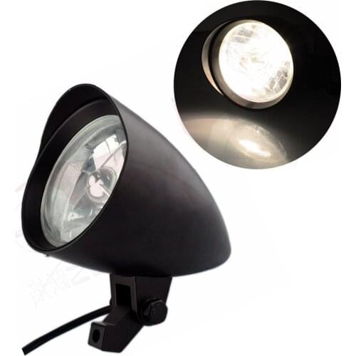 Motorcycle Bullet Tri Bar 4.5" Headlight Headlamp For Harley Bobber Chopper Cruiser Custom Sportster Dyna Softail
