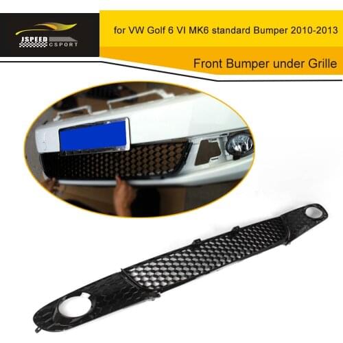 For golf 6 Front Bumper under Grille Fog Light Mesh Grill Covers for Volkswagen VW Golf 6 VI MK6 standard Bumper 2010 -2013 ABS