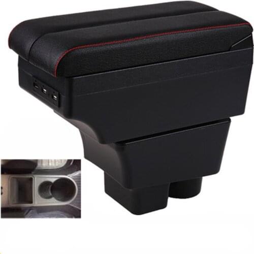 For Fabia Roomster armrest box central Store content Storage box with USB interface products 2006-2015