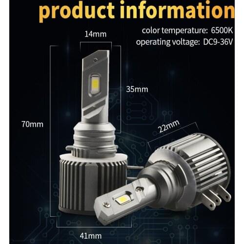 QZP Canbus No Error H15 LED Headlight DRL for Mercedes Benz CLA-Class GLK-Class GLA-Class 6500K white 70W