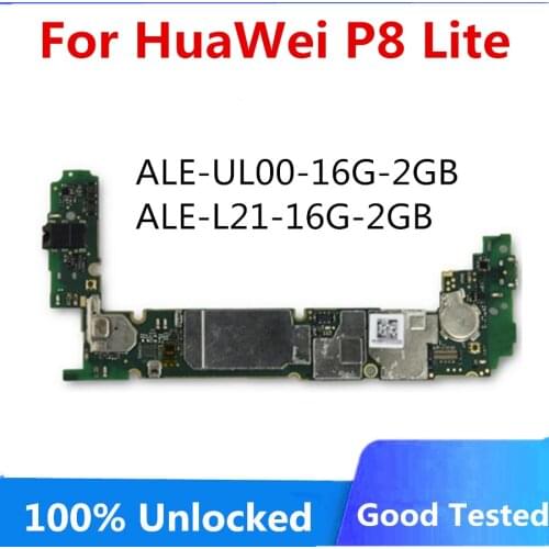 Unlocked For HUAWEI P8 Lite Original Motherboard Logic Board ALE-UL00-16G-2G ALE-L21-16G-2GB Mainboard Full Chips Good Plate