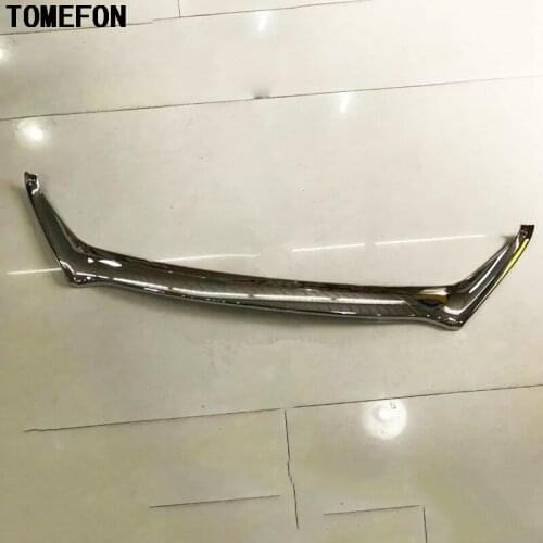 TOMEFON ABS Chrome Front Head Bumper Decorative Streamer Auto Cover Exterior Styling 1piece For Toyota Estima Previa Tarago 2016