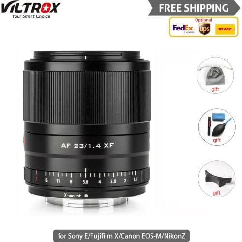VILTROX 23mm f1.4 Camera Lens STM Autofocus APS-C Photo Studio For Sony E Canon EOS-M Fujifilm FX X-T3 X20 T30 X-T20 X-T100