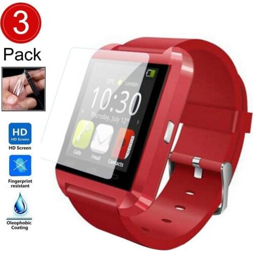 3Pcs Anti-explosion HD Protective Film Screen Protector for GT08/G60 Smart Watch Wearable Devices Accessories