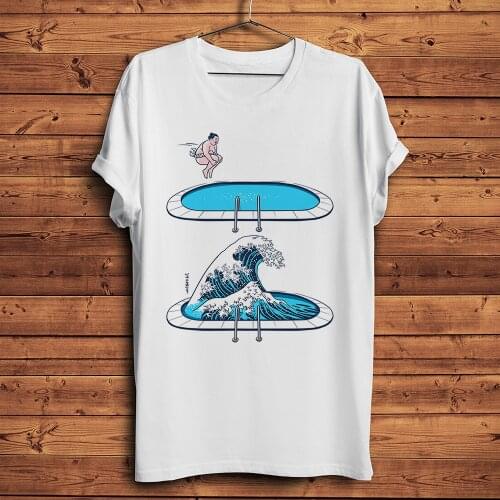 Japan sumo Great Wave off Kanagawa funny t shirt men summer new white casual short sleeve o-neck tshirt unisex streetwear tee