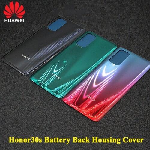 Honor 30S Battery Back Cover 100%Original Huawei Rear Door Housing Panel Phone Replacement Repair Parts For Honor 30S +Logo 6.5"