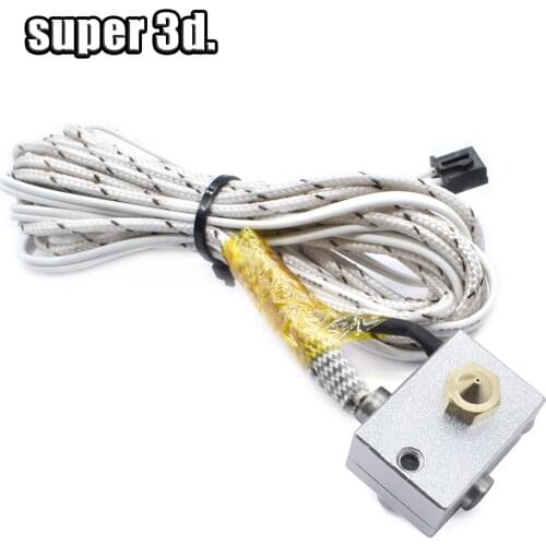 12V/24V 50W new V6 heating kit with 0.4mm nozzle for 1.75mm 3D Printer accessories J-head Hotend Kit