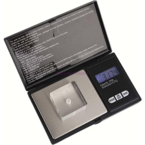 20pcs 0.01 x 200g 0.01 x1000g 0.1x500g Mini Precision Digital Scale Jewelry Silver Coin Gram Pocket Size Display Units