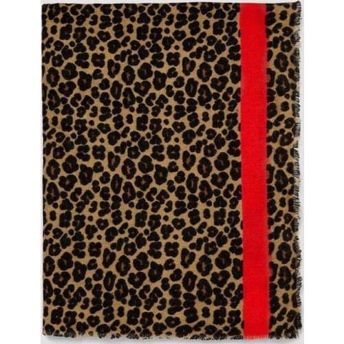 2019 Brand Leopard print cashmere scarf for women winter warm designer womens fashion pashmina shawls girl head Sexy scarves