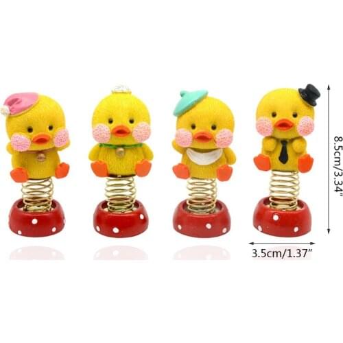 4 pcs Funny little shake head doll ornaments adorable car interior accessories creative doll toys car decoration accessories