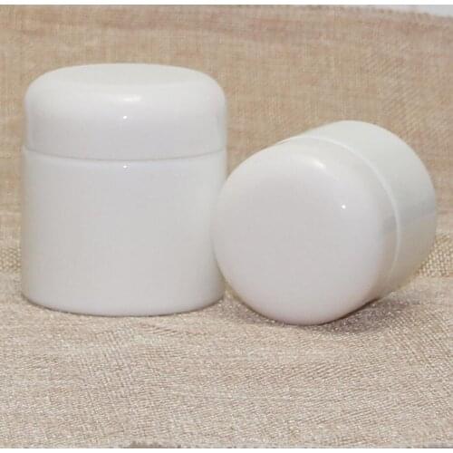 50G white glass bottle/jar/tin/pot for day night cream/mask/essence/gel/wax/moisturizer/skin care cosmetic packing