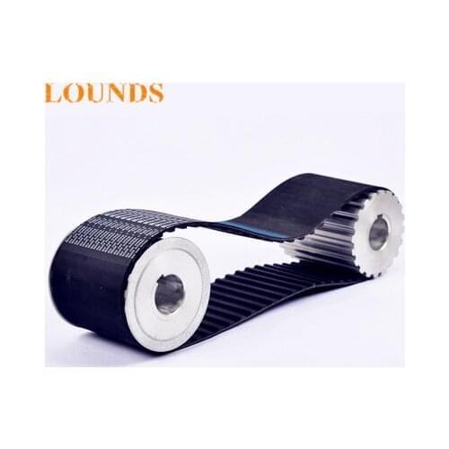 Free Shipping 800XH300teeth 91 Width 76.2mmmm=3" length 2022.48mm Pitch 22.225mm 800XH 300 T Industrial timing belt 1pcs/lot