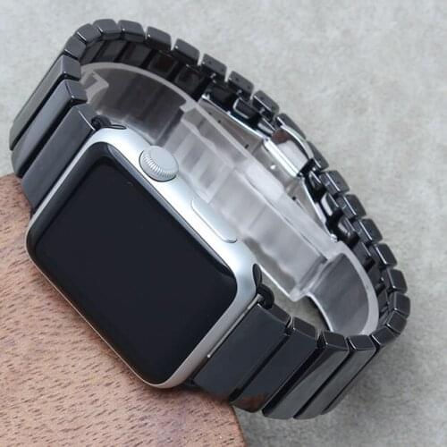 For Apple Watch Series 4 40/44mm Ceramic Watchband 38/42mm For Apple Watch Series 1 2 3 Band Wrist Strap Bracelet horlogeband