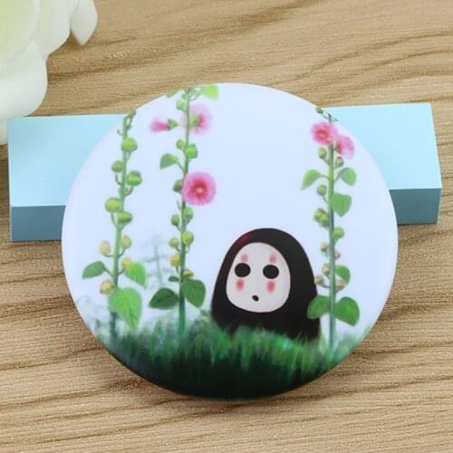 FFFPIN 5.8cm Metal Badge Japan Anime No Face Man Spirited Away Cartoon Brooch Cloth Pin Ornament Coin Icon Women Backpack Decor