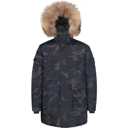 Lesmart Men's Long Down Jackets