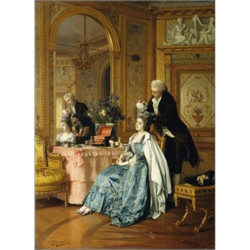 The Wig Maker - Counted Cross Stitch Kits - DIY Handmade Needlework for Embroidery 14 ct Cross Stitch Sets DMC Color