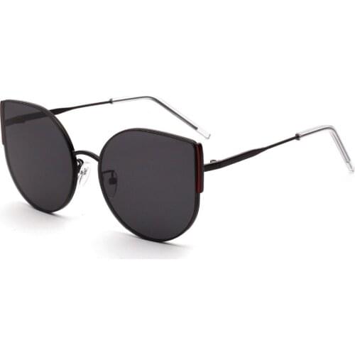 2019 Glasses Women Cat Sunglasses Cute Sexy Brand Designer Summer Retro Small Frame Black Red Frameless Butterfly Sun Glasses NX