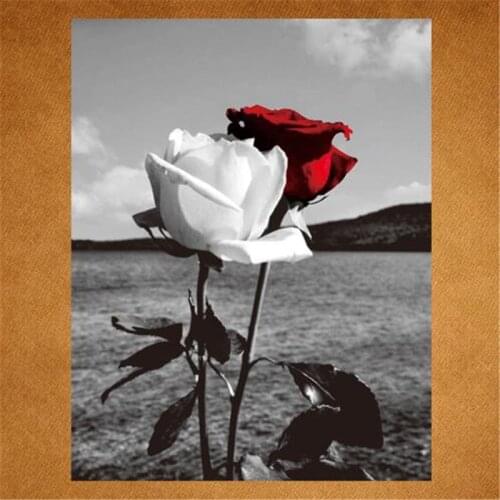 T shirt Women patch 25cm flower rose iron on patches for clothing transfer printing clothes for girls DIY street icon stickers