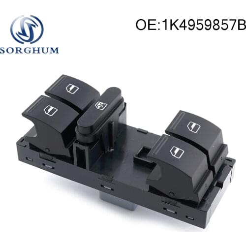 Front Left 1K4959857B Electric Power Master Window Switch Button For VW Golf 5 Golf 6 Jetta MK5 Mk6 Tiguan Touran Passat B6 B7