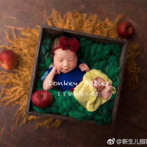 Baby Girl Dress Newbron Hair Tieback Newborn Baby Clothes Outifit Girls Gown Newborn Skirts Snow White Dress Photography Props