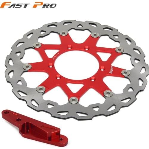 Motorcycle CNC 320MM Floating Brake Disc + Bracket For HONDA CR125 CR250 CR250R CRF250R CRF250X CRF450R CRF450X Dirt Bike