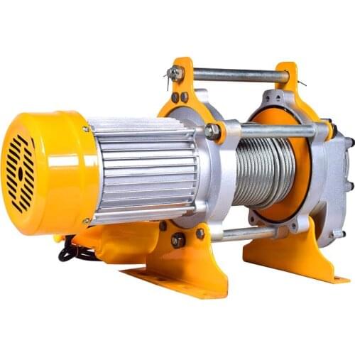 220v/380v 1-1.5T 30m crane hoist wire rope electric hoist aluminum shell hoist household indoor small crane hoist