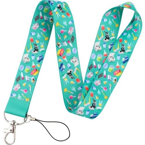 Chemical Knowledge Neck Strap Lanyards ID badge card holder keychain Mobile Phone Strap Gift Ribbon webbing necklace