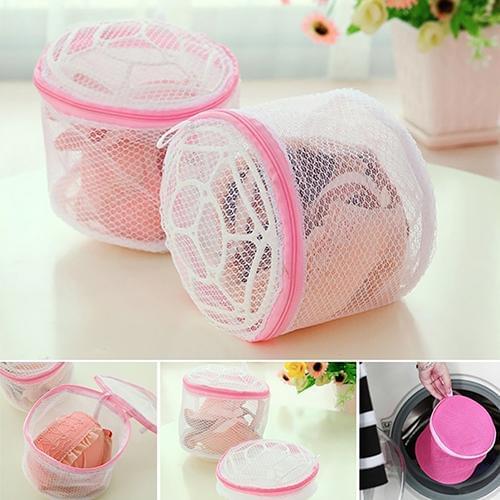 1pc Washing Machine Clothes Underwear Zipper Closure Laundry Mesh Net Pouch Bag Washing Supplies