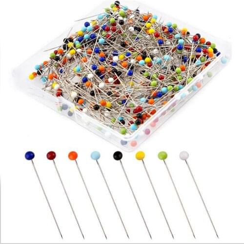 Hot sale 1 Box Sewing Pins 38mm Glass Ball Head Push Quilting Pins for Jewelry DIY Sewing Tool