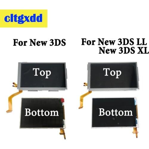 Cltgxdd Top Upper & Bottom Lower LCD Display Screen Replacement For Nintendo New 3DS LCD Screen For New 3DS XL / LL